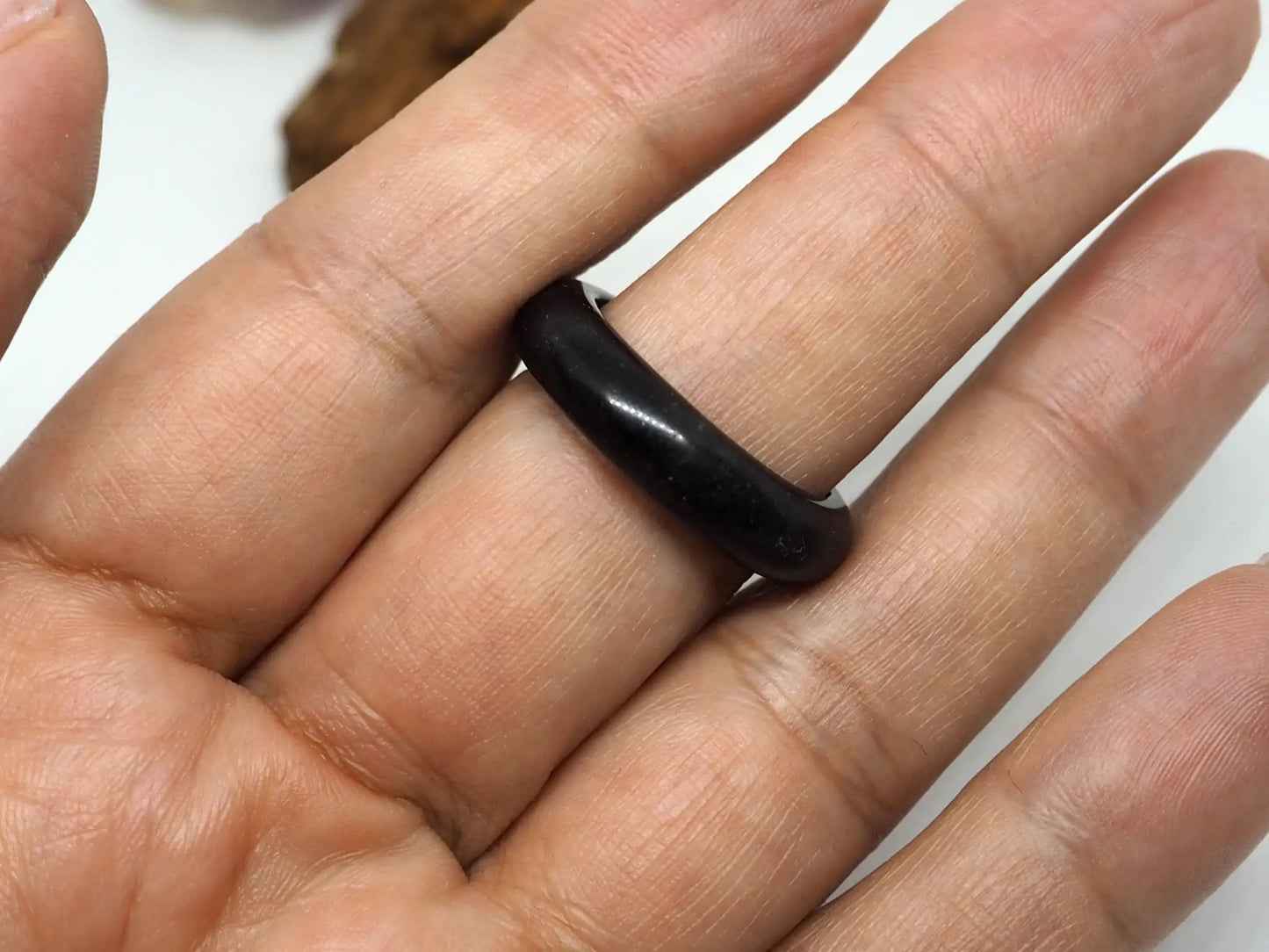 Anillo Elegante de Ónix Negro Natural - Protección y Fuerza - My Cuqui Shop