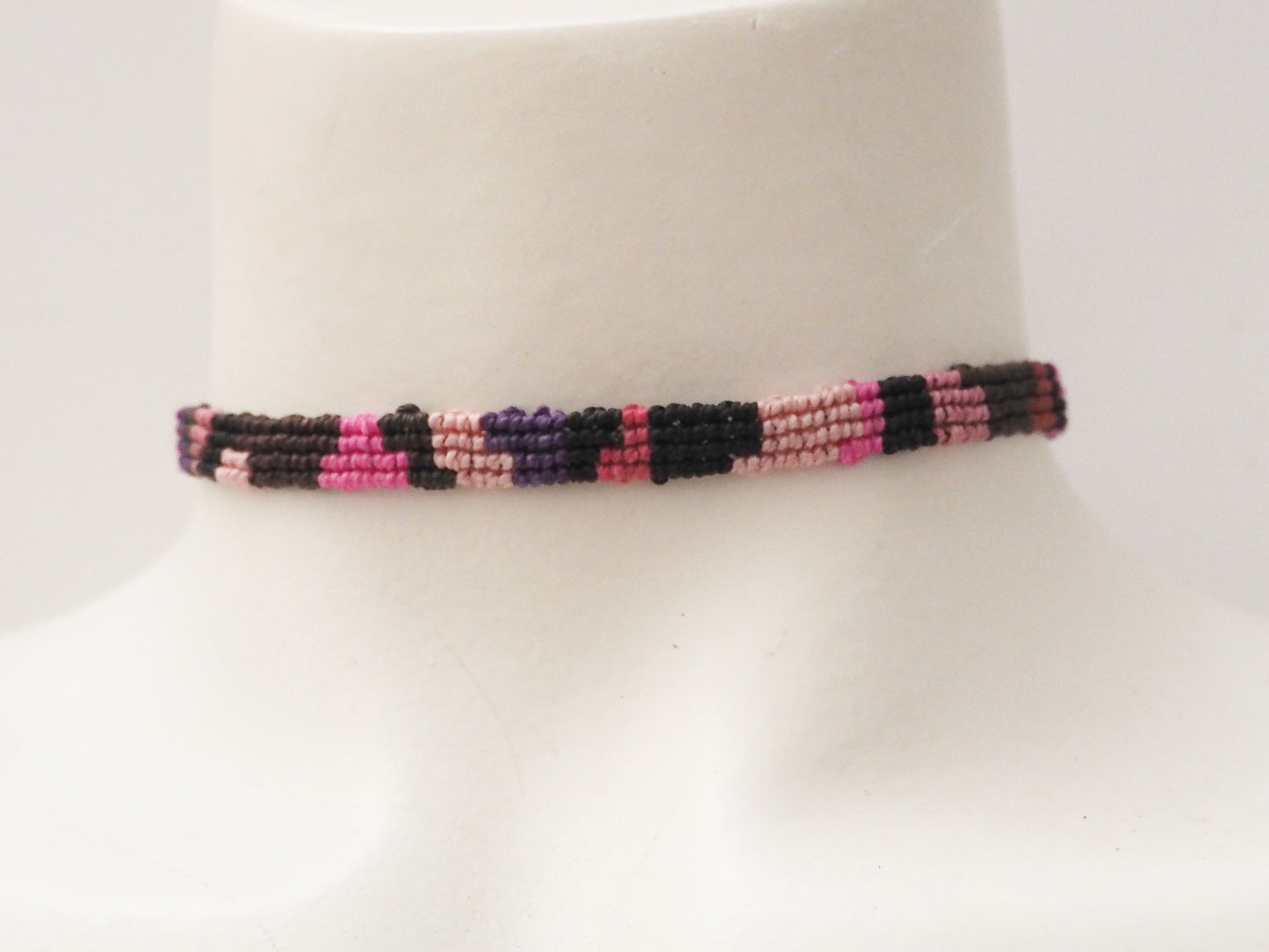 Choker "Bohemia Nº9" en Macramé de Hilos Encerados - Pieza Única - My Cuqui Shop #