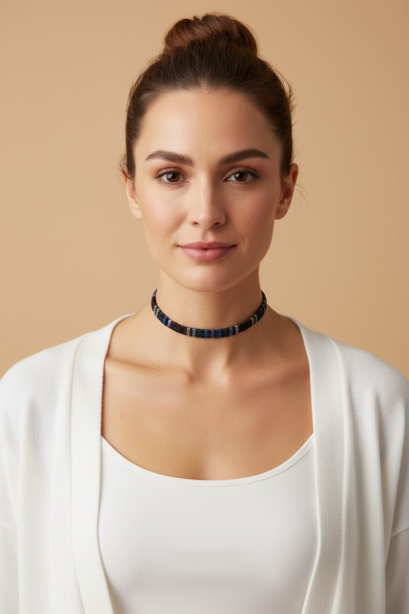 Colección Choker Bohemia Nº3 - hilo encerado - My Cuqui Shop