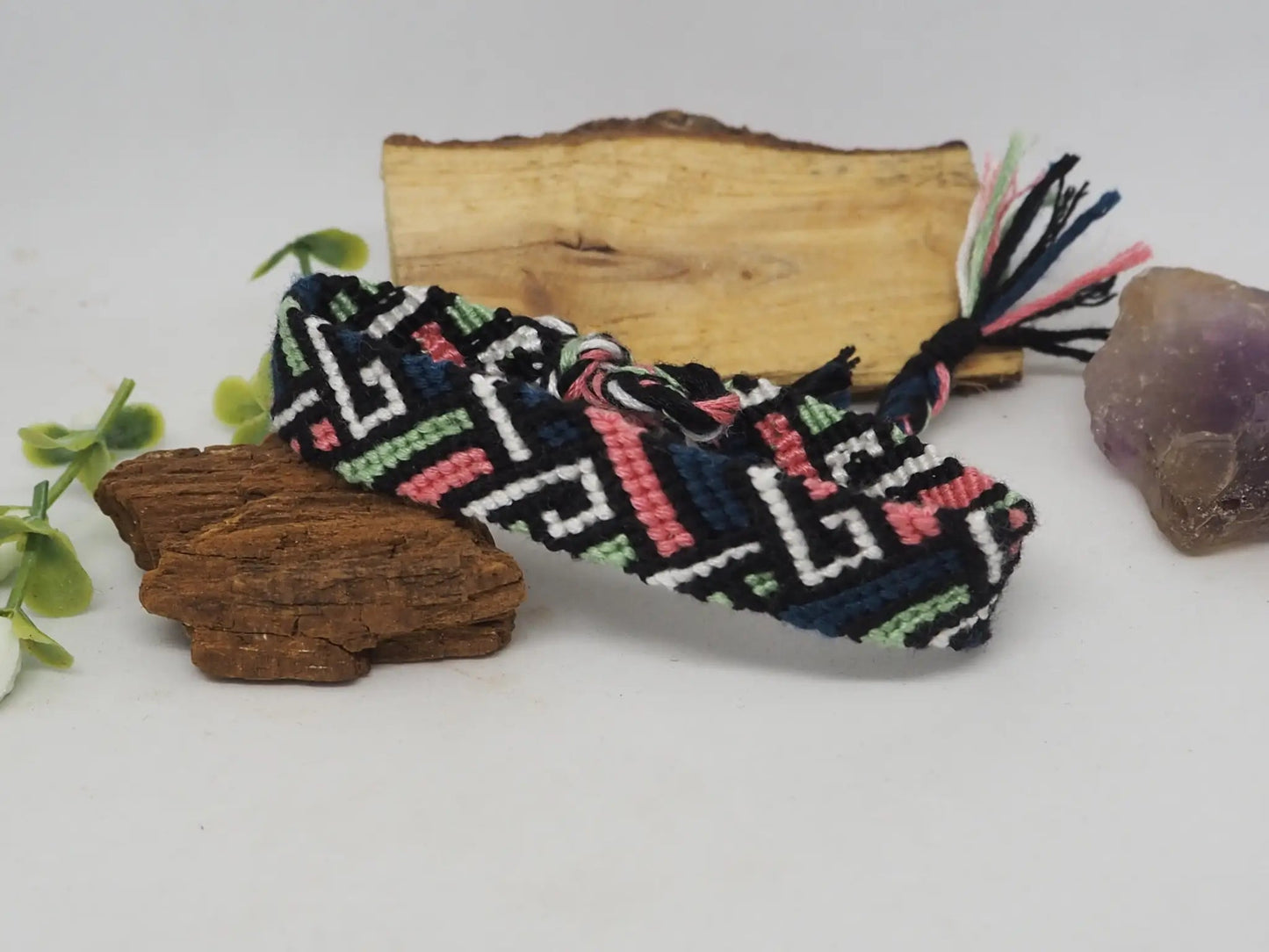 Pulsera Amistad en tonos azules y negro - My Cuqui