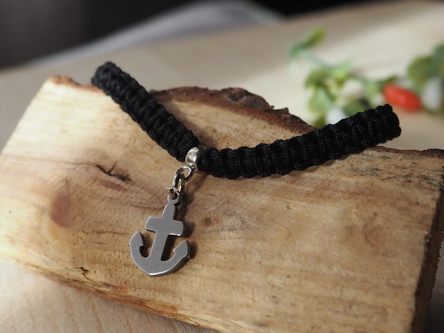 Pulsera Náutica color negro - Ajustable - My Cuqui