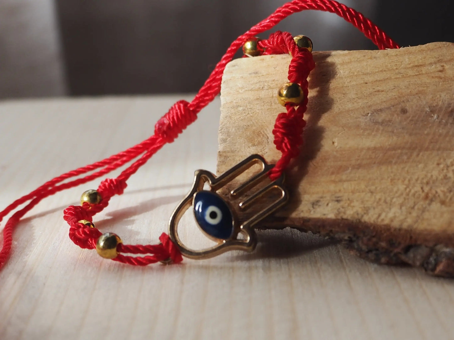 Pulsera roja Hamsa y Ojo Turco - Amuleto protección - My Cuqui