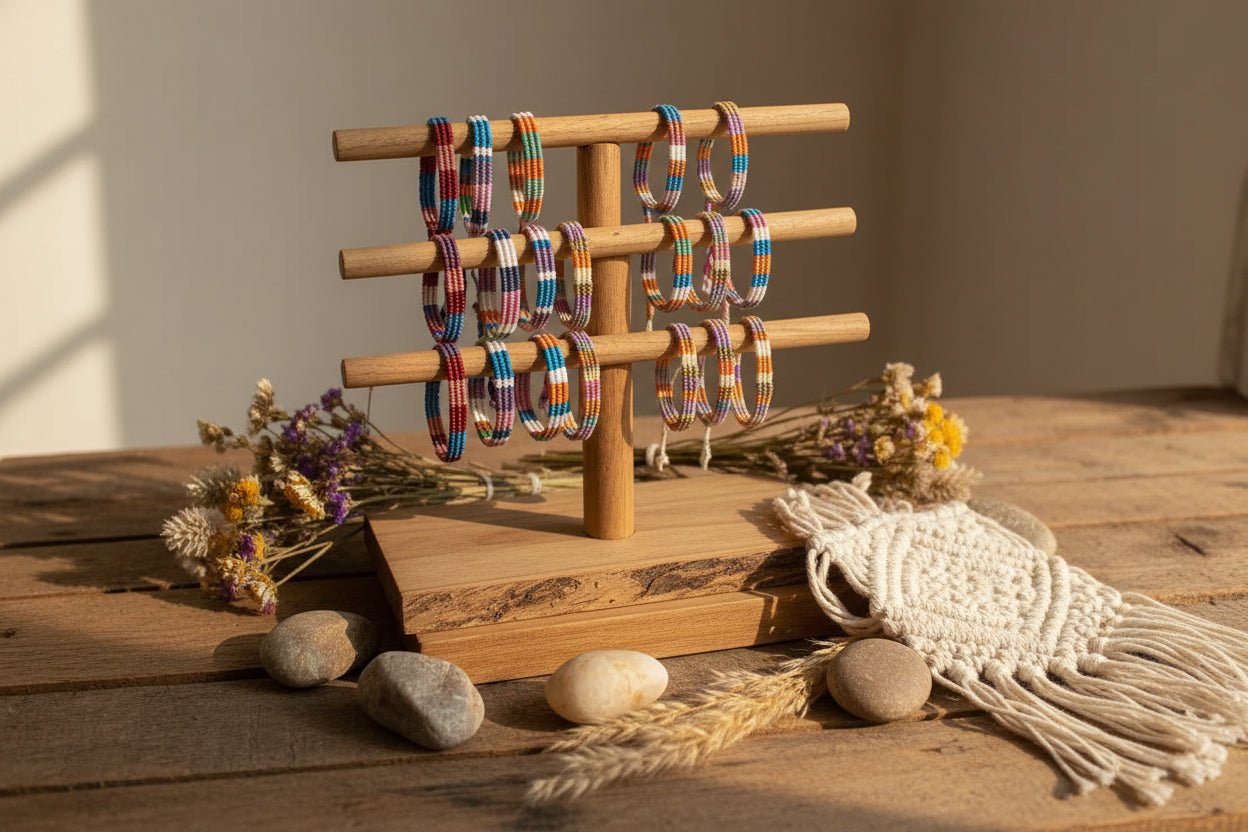 Pulseras Boho Artesanales Hechas con Hilo Encerado Linhasita - My Cuqui
