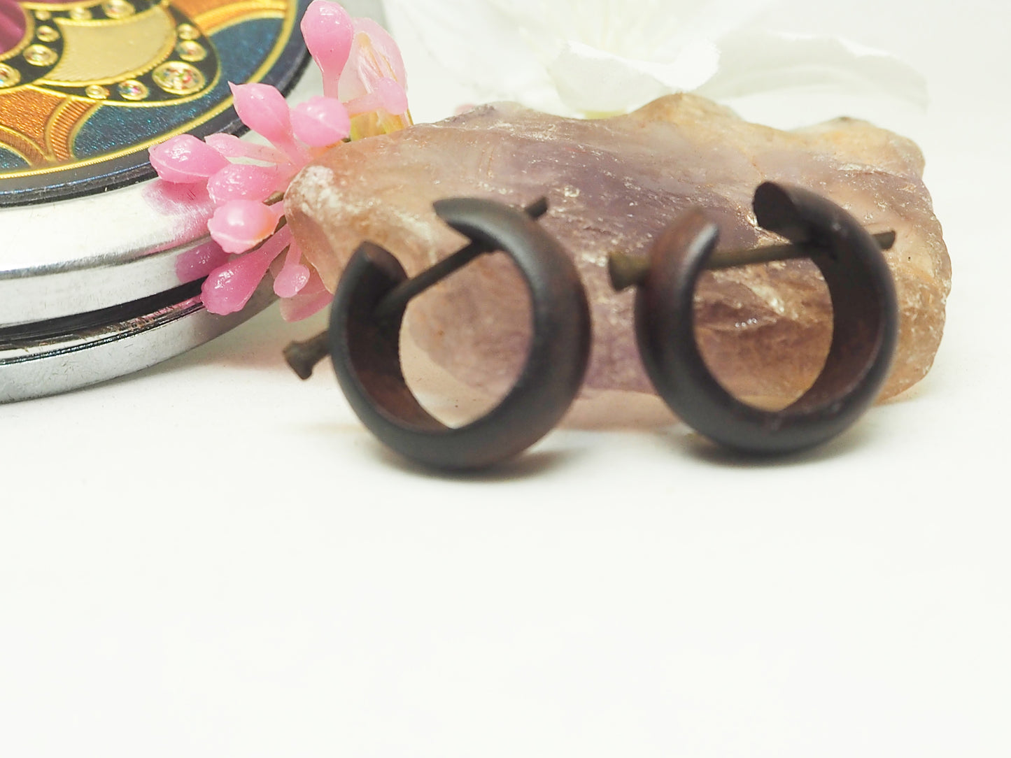 Pendientes Marrones de madera