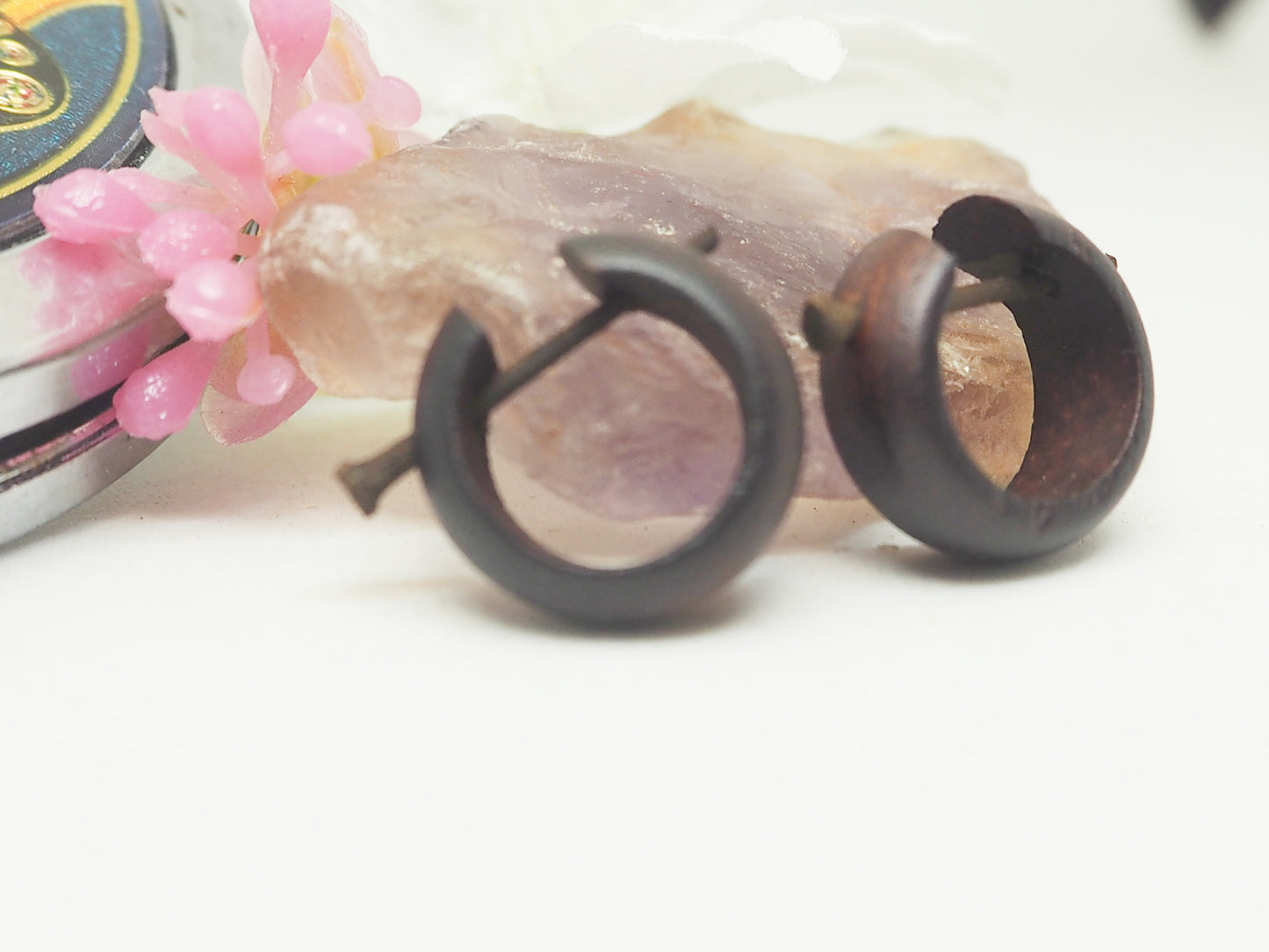 Pendientes Marrones de madera