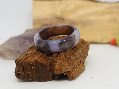 Anillo de Fluorita - Diseño Único y Tonos Terrosos - My Cuqui Shop