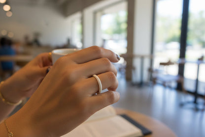 Anillo de Hueso de Yak. Modelo alianza - My Cuqui