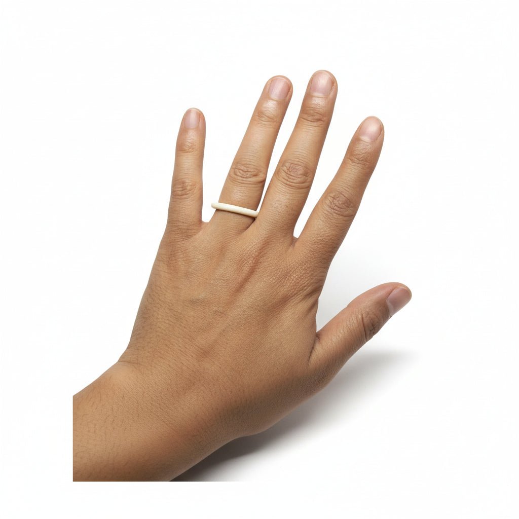 Anillo de Hueso de Yak. Modelo alianza - My Cuqui