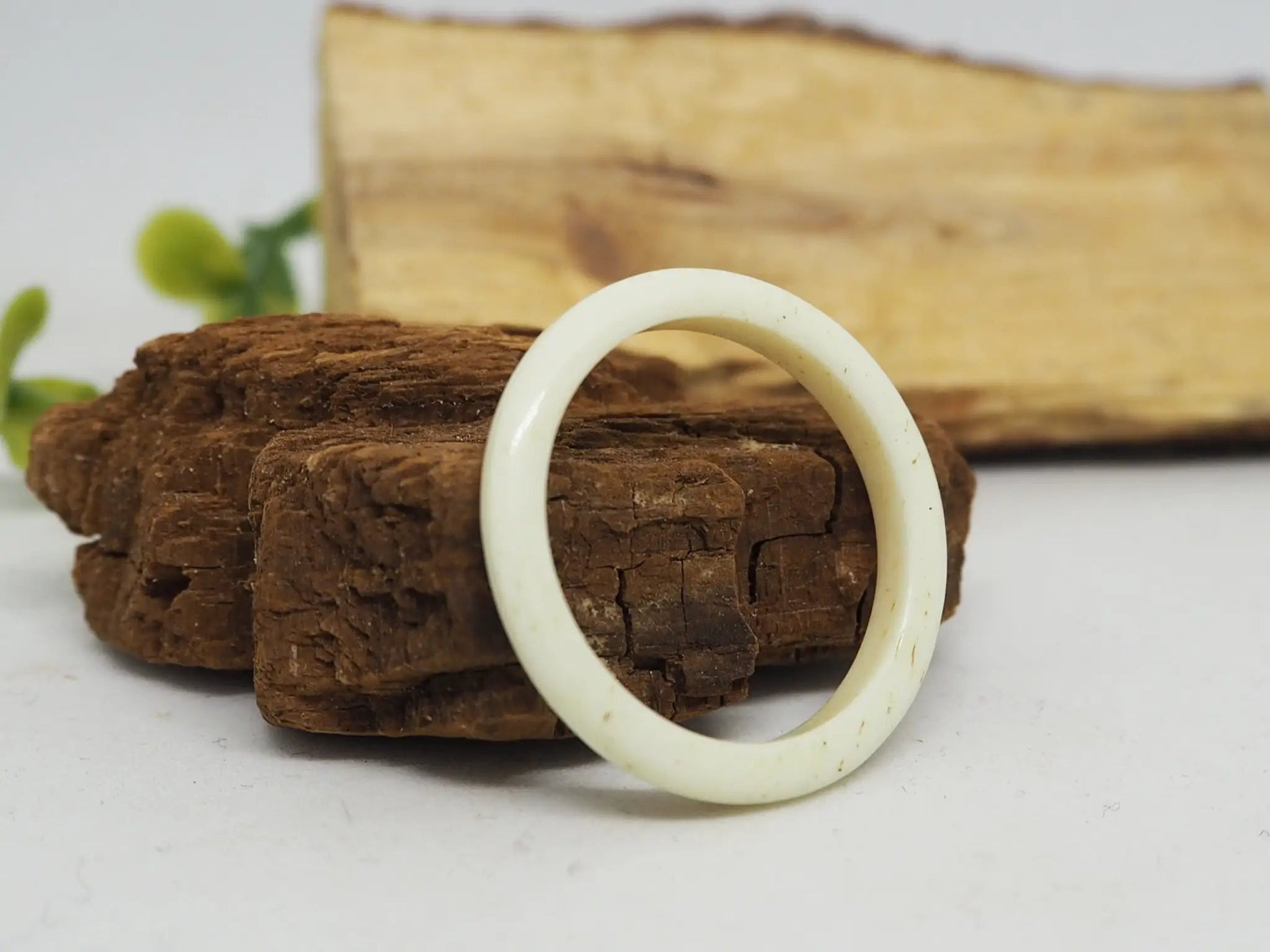 Anillo de Hueso de Yak. Modelo alianza - My Cuqui