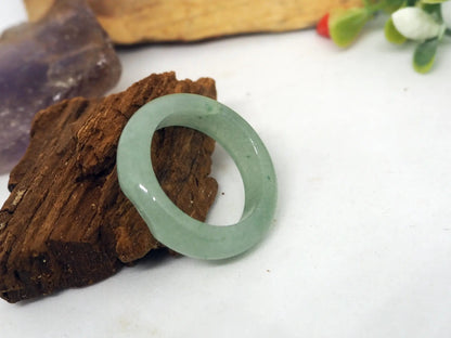 Anillo Elegante de Aventurina Verde Natural - Calma y Prosperidad - My Cuqui Shop