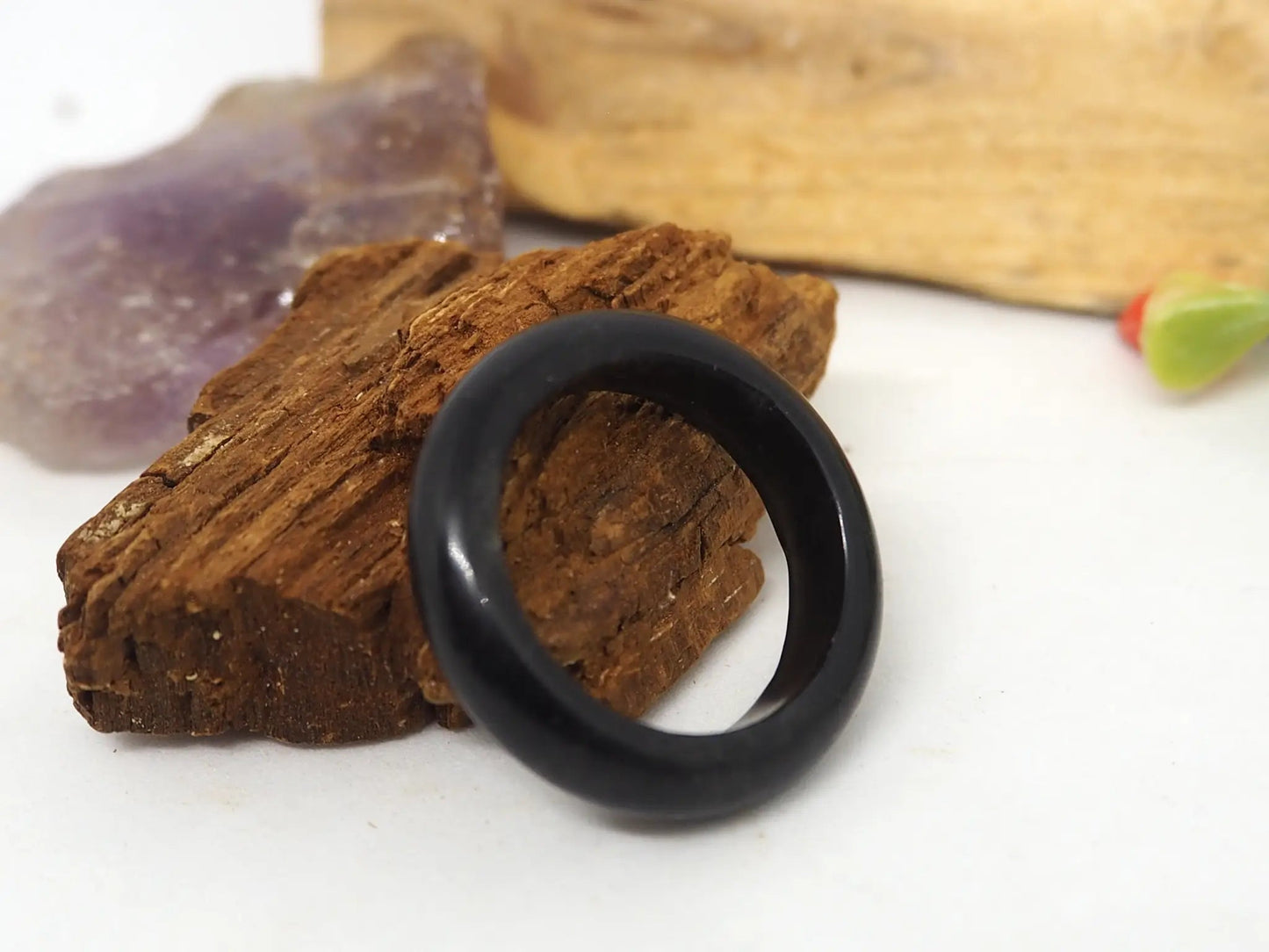 Anillo Elegante de Ónix Negro Natural - Protección y Fuerza - My Cuqui Shop