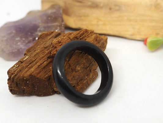 Anillo Elegante de Ónix Negro Natural - Protección y Fuerza - My Cuqui Shop