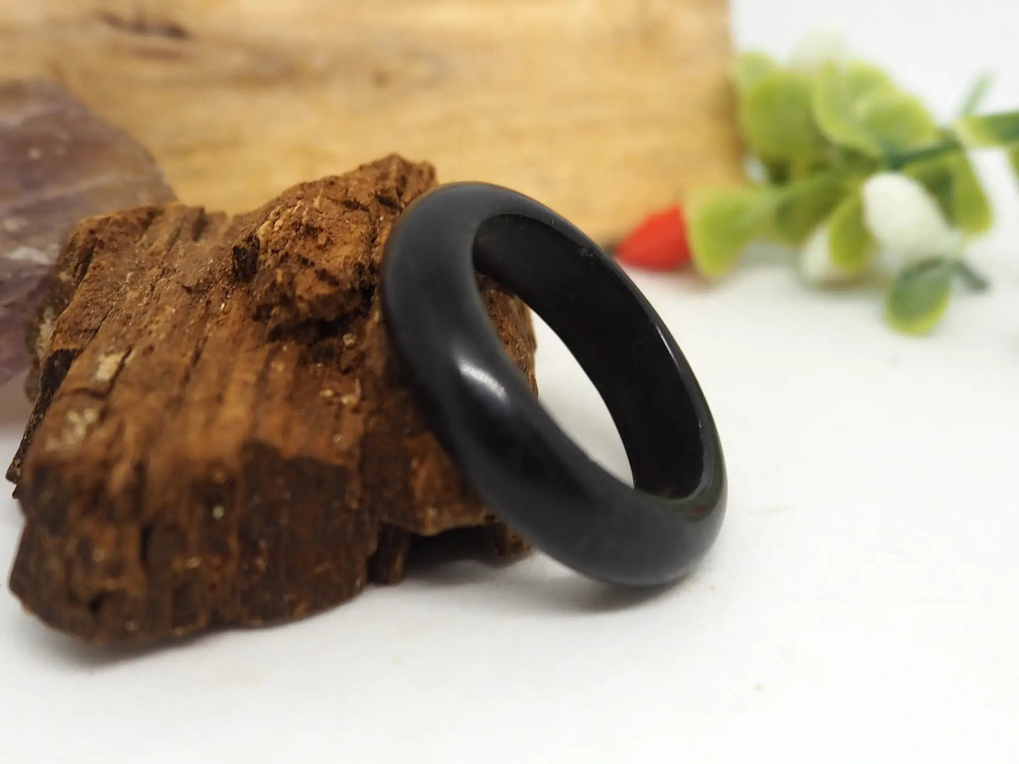 Anillo Elegante de Ónix Negro Natural - Protección y Fuerza - My Cuqui Shop