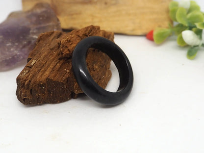 Anillo Elegante de Ónix Negro Natural - Protección y Fuerza - My Cuqui Shop