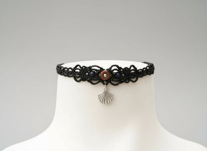Cocker negro con piedra del sol - artesanal - My Cuqui Shop