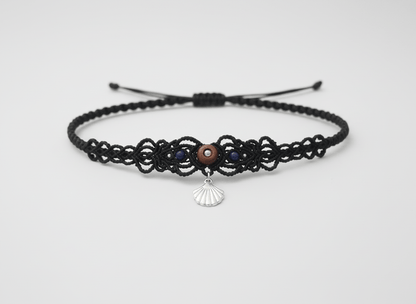 Cocker negro con piedra del sol - artesanal - My Cuqui Shop