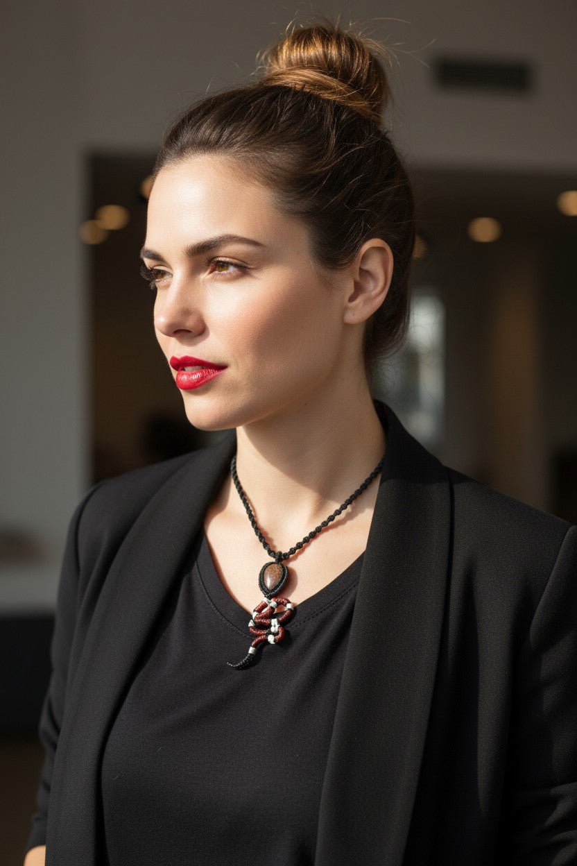 Collar "Amuleto Solar"Piedra del sol - My Cuqui Shop