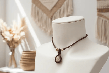 Collar de Macramé "Bosque Encantado": Elegancia Natural y Energía Protectora - My Cuqui Shop