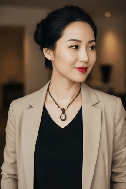 Collar de Macramé "Bosque Encantado": Elegancia Natural y Energía Protectora - My Cuqui Shop