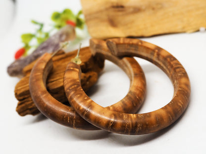 Pendientes Aro "Baba" en color marrón - My Cuqui Shop #