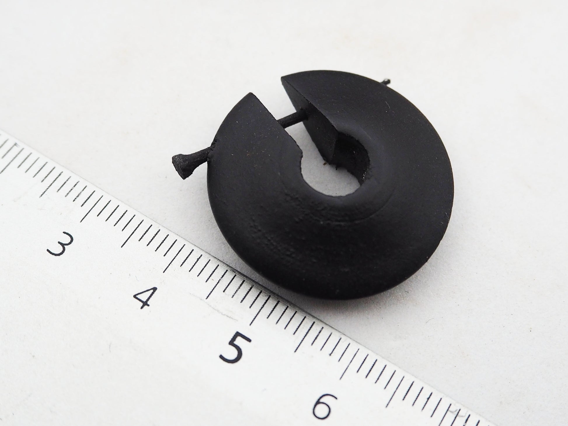 Pendientes Aro "Coco Negro"- Modelo disco - My Cuqui Shop #