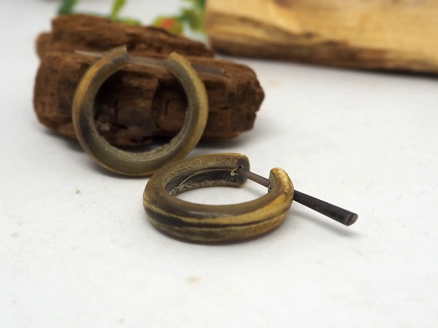 Pendientes de Asta - color beige - My Cuqui