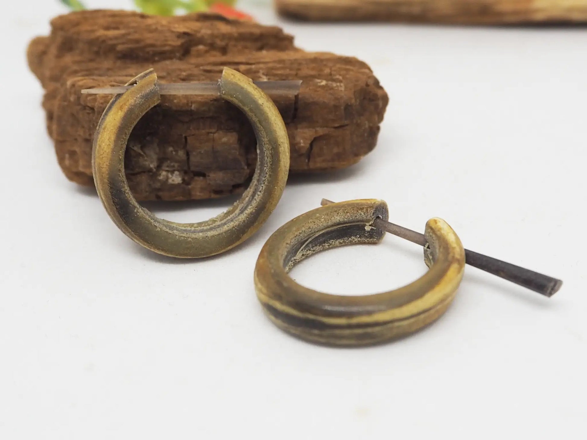 Pendientes de Asta - color beige - My Cuqui