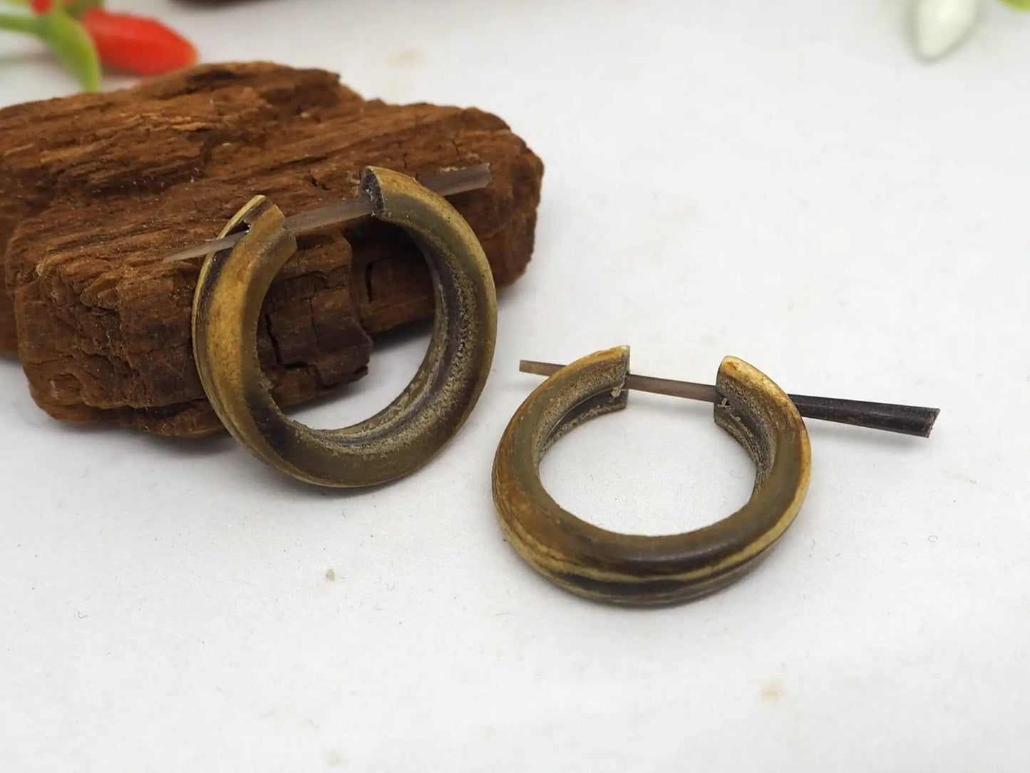 Pendientes de Asta - color beige - My Cuqui