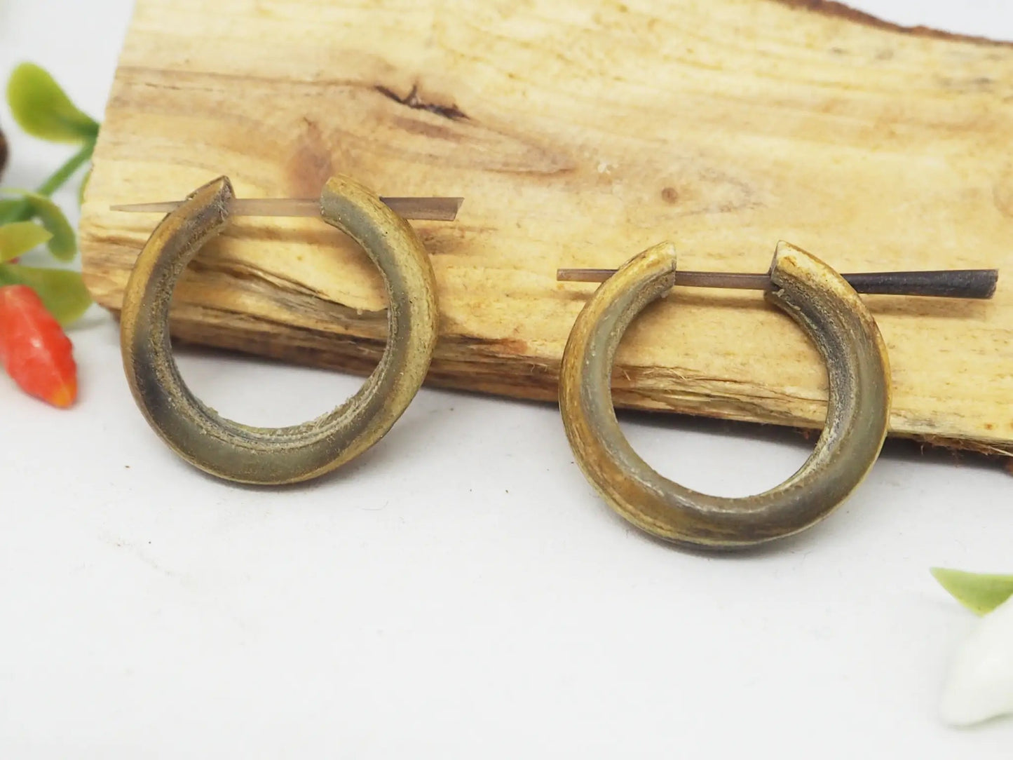 Pendientes de Asta - color beige - My Cuqui