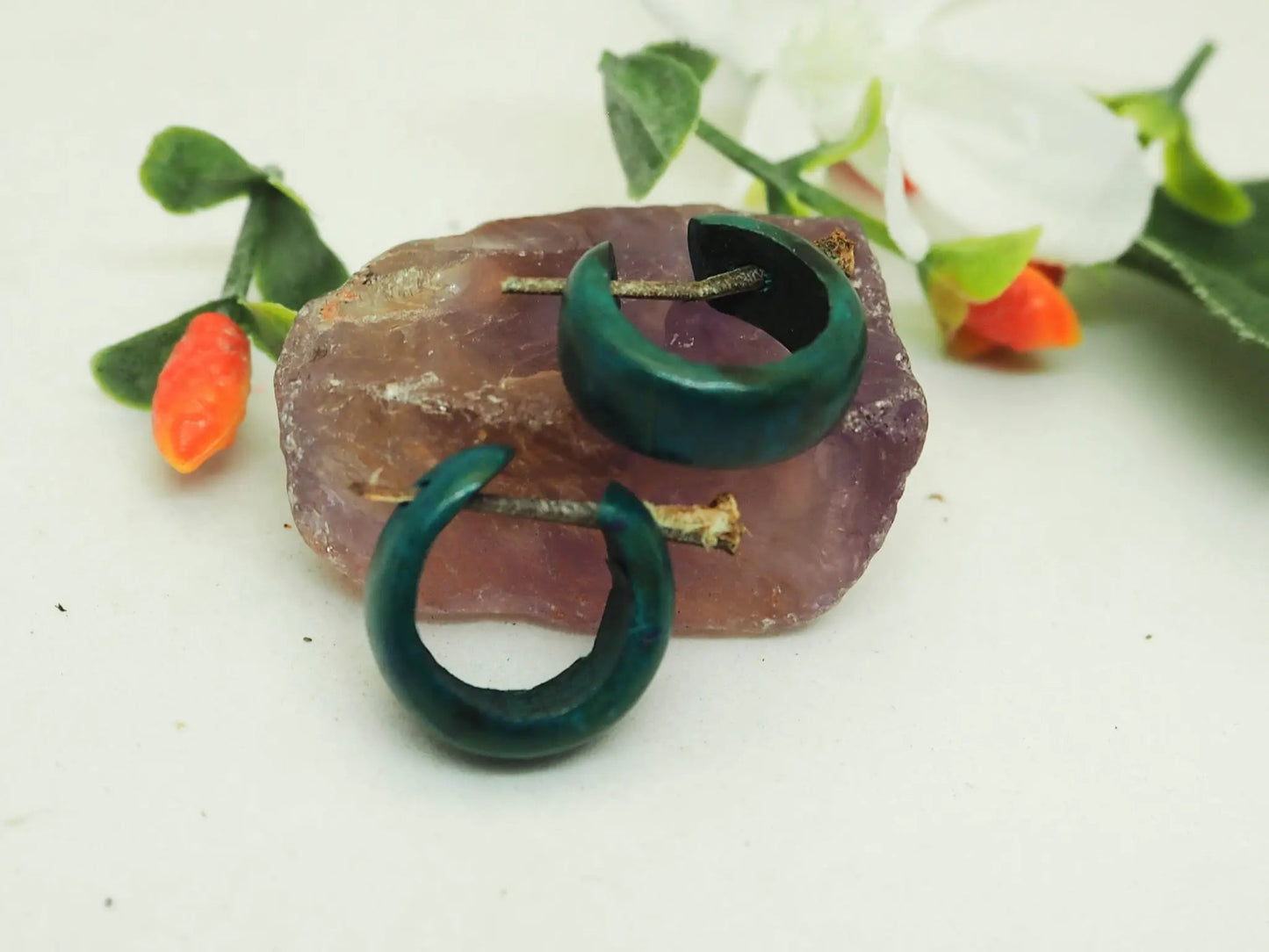 Pendientes de Coco | Color turqueza - My Cuqui