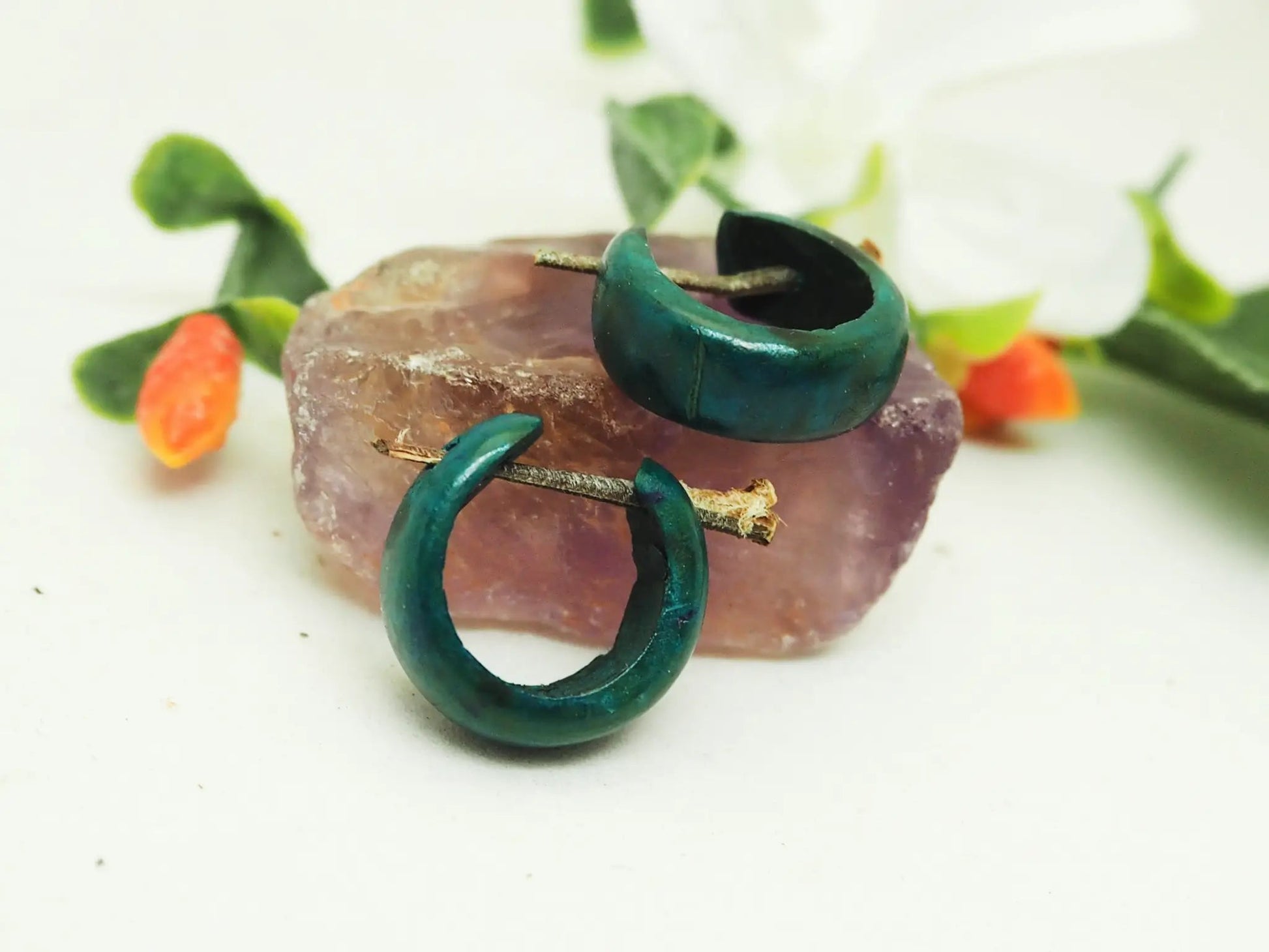 Pendientes de Coco | Color turqueza - My Cuqui