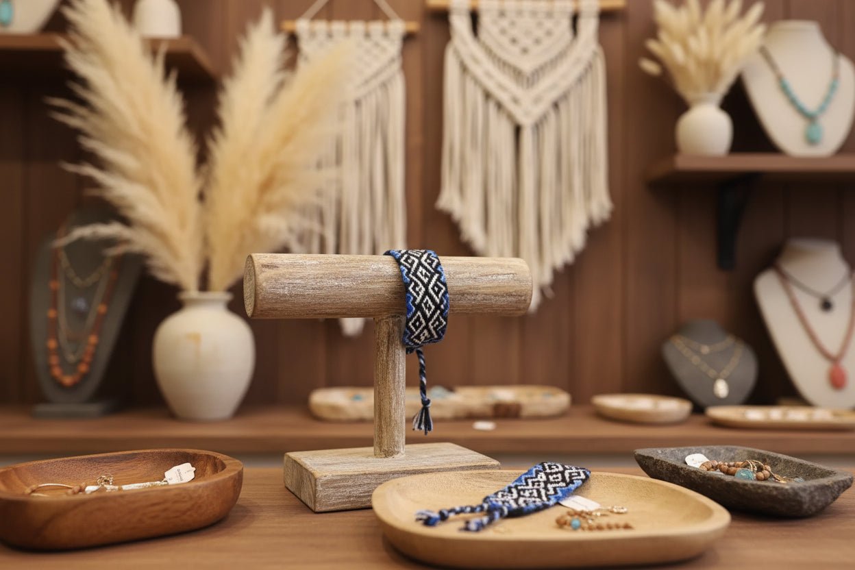 Pulsera Artesanal de Macramé en Hilo de Algodón - Diseño Étnico Exclusivo (Pieza Única) - My Cuqui