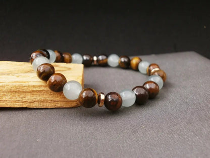 Pulsera de Ojo de Tigre Soberano: Fuerza Ejecutiva y Blindaje de Prosperidad - My Cuqui