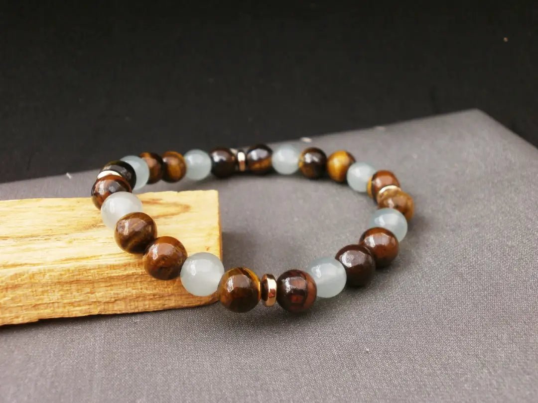 Pulsera de Ojo de Tigre Soberano: Fuerza Ejecutiva y Blindaje de Prosperidad - My Cuqui