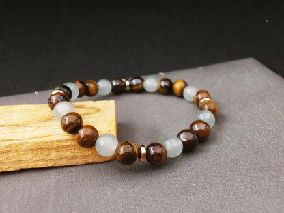 Pulsera de Ojo de Tigre Soberano: Fuerza Ejecutiva y Blindaje de Prosperidad - My Cuqui