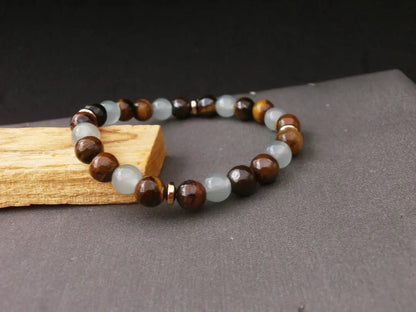 Pulsera de Ojo de Tigre Soberano: Fuerza Ejecutiva y Blindaje de Prosperidad - My Cuqui