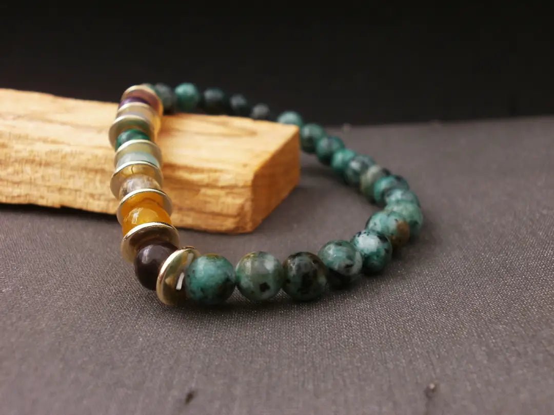 Pulsera de Turquesa Africana: El Amuleto de Evolución Estratégica y Prosperidad - My Cuqui