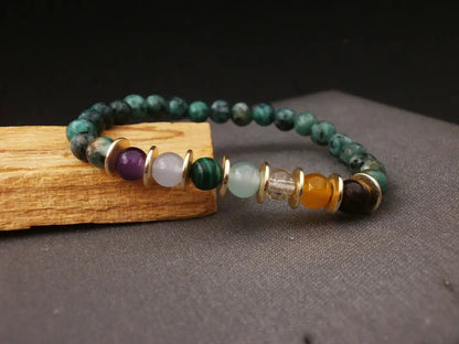 Pulsera de Turquesa Africana: El Amuleto de Evolución Estratégica y Prosperidad - My Cuqui