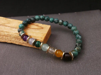 Pulsera de Turquesa Africana: El Amuleto de Evolución Estratégica y Prosperidad - My Cuqui