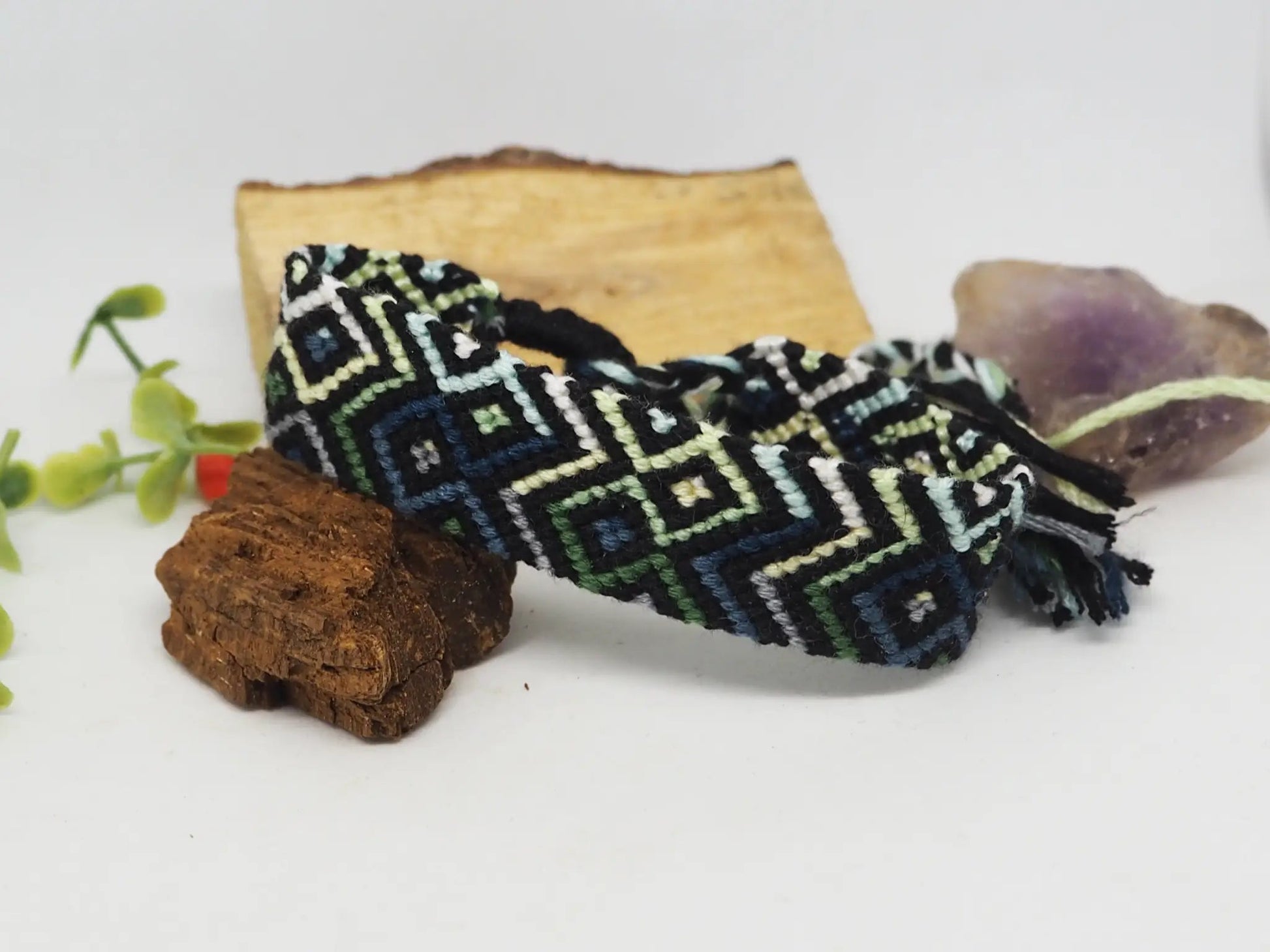 Pulsera friendship. En tonos verdes - My Cuqui