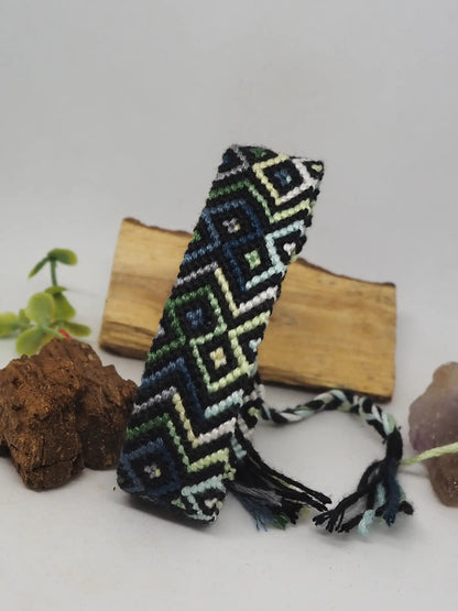 Pulsera friendship. En tonos verdes - My Cuqui