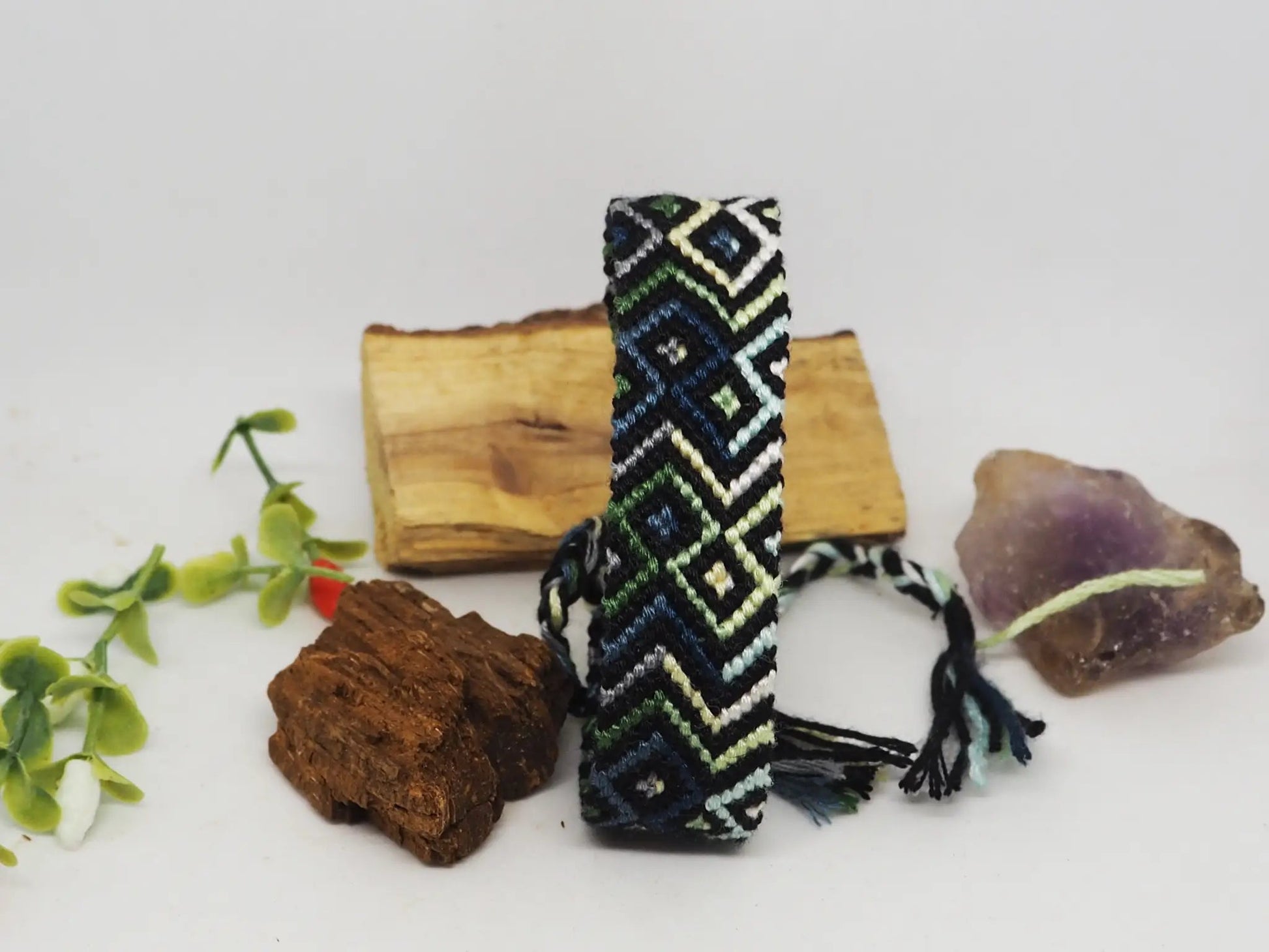 Pulsera friendship. En tonos verdes - My Cuqui