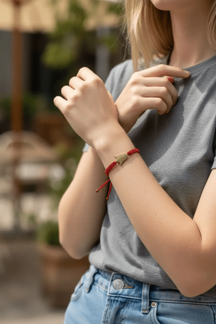 Pulsera "Renacer" de Tulipán Artesanal – Acero Inoxidable y Macramé (6 Colores) - My Cuqui