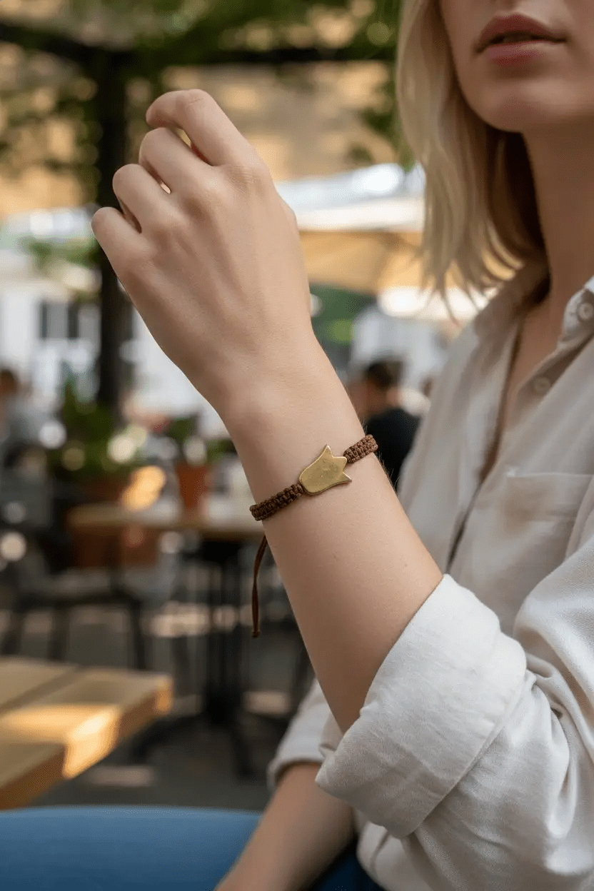 Pulsera "Renacer" de Tulipán Artesanal – Acero Inoxidable y Macramé (6 Colores) - My Cuqui