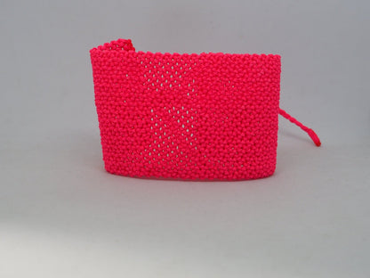 Pulseras Anchas de Macramé Fucsia Neón | Hilo Encerado Vibrante - My Cuqui Shop