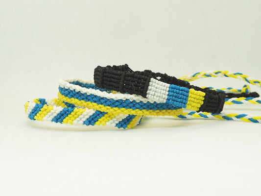 Pulseras Canarias - hilo encerado y artesanales - My Cuqui Shop