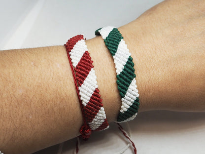 Pulseras de hilo roja y verde  - My Cuqui Shop #
