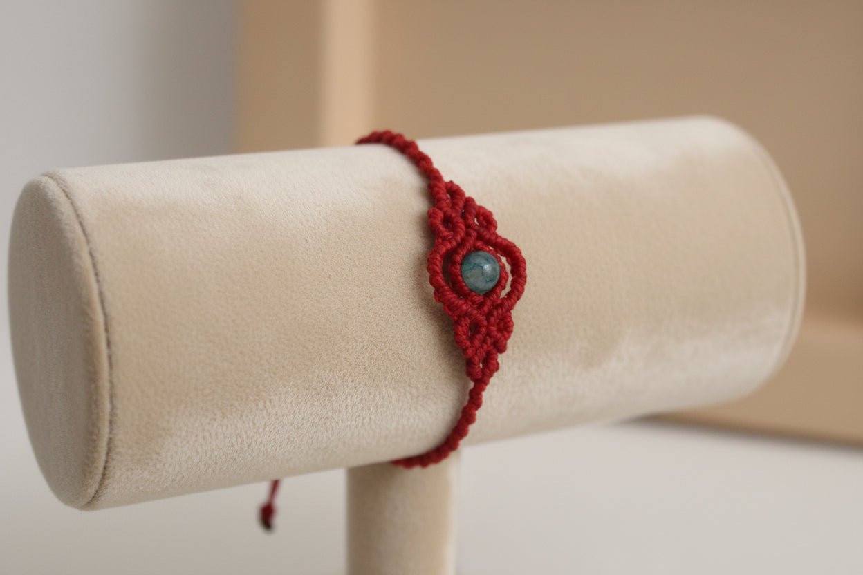 Pulseras "Esencia Bohemia" macramé con piedras - My Cuqui Shop #