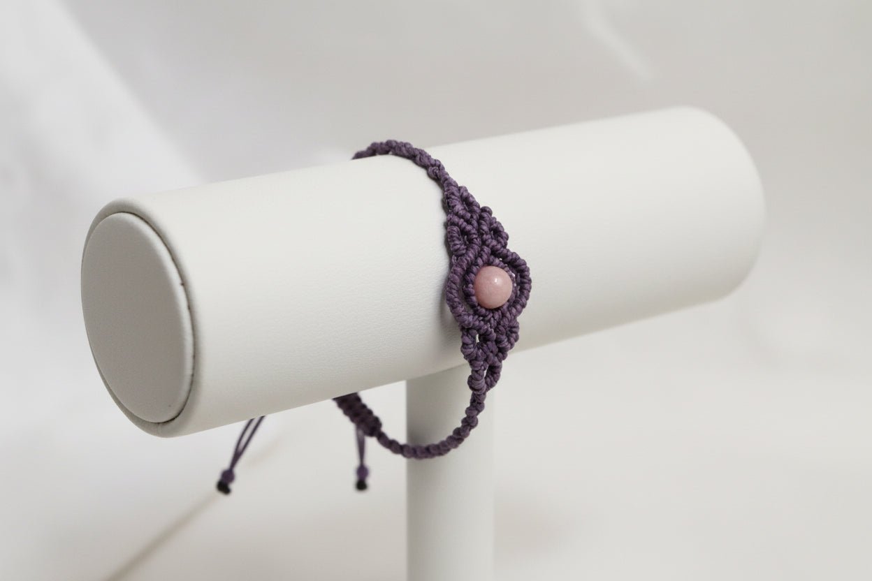 Pulseras "Esencia Bohemia" macramé con piedras - My Cuqui Shop