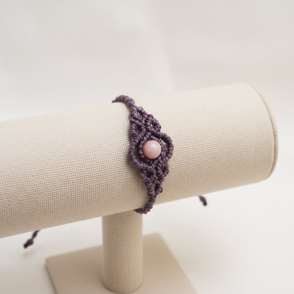 Pulseras "Esencia Bohemia" macramé con piedras - My Cuqui Shop